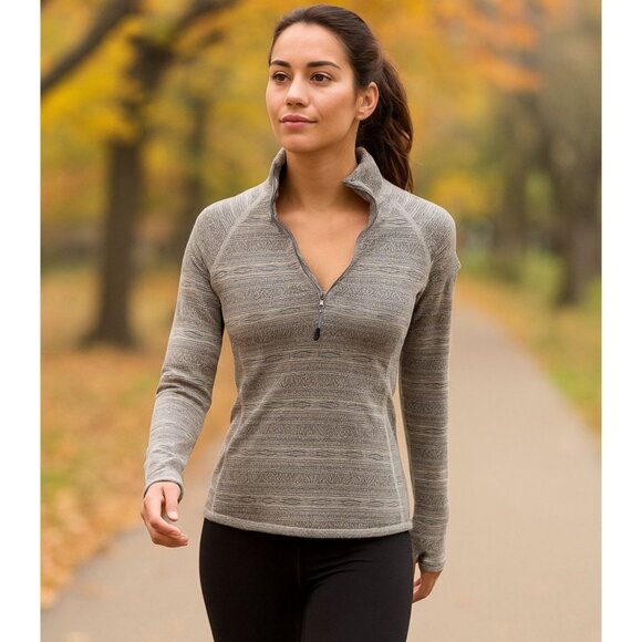 Eddie Bauer Sm Pullover Sweater Lightweight Activewear Top Athletic Long-Sleeve - Picture 3 of 13